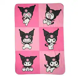 The Northwest Group - Sanrio Kuromi 45 x 60 Inch Fleece Throw Blanket - Multi-Colored