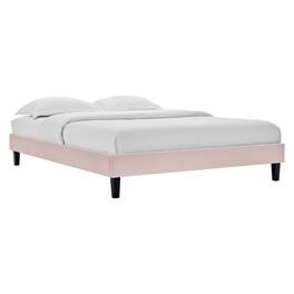 Modway - Reign Performance Velvet Twin Platform Bed Frame - Red