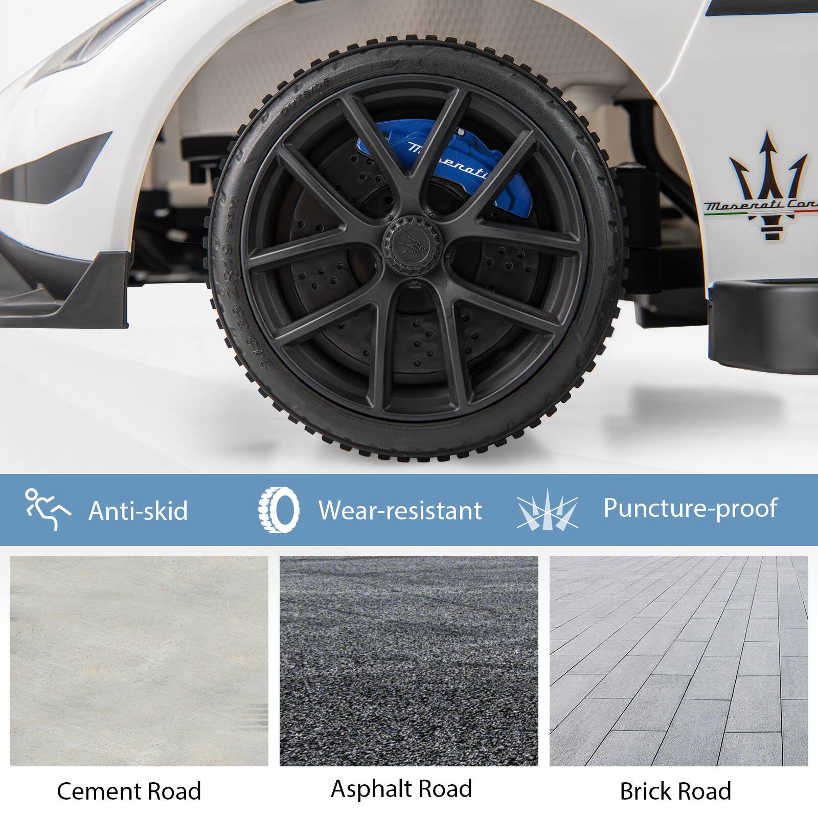 - Anti-skid
- Wear-resistant
- Puncture-proof

Cement Road
Asphalt Road
Brick Road