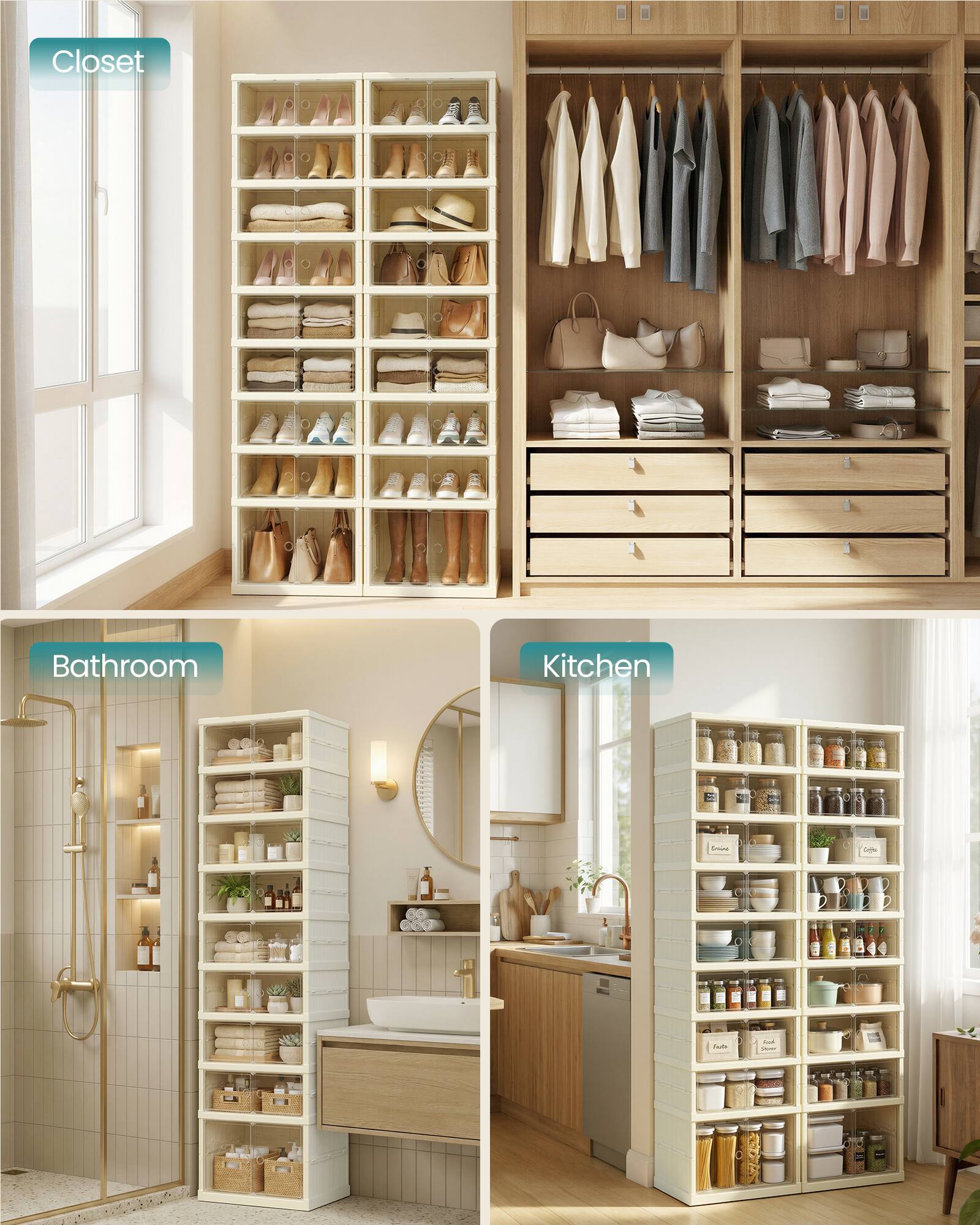 Closet  
Bathroom  
Kitchen