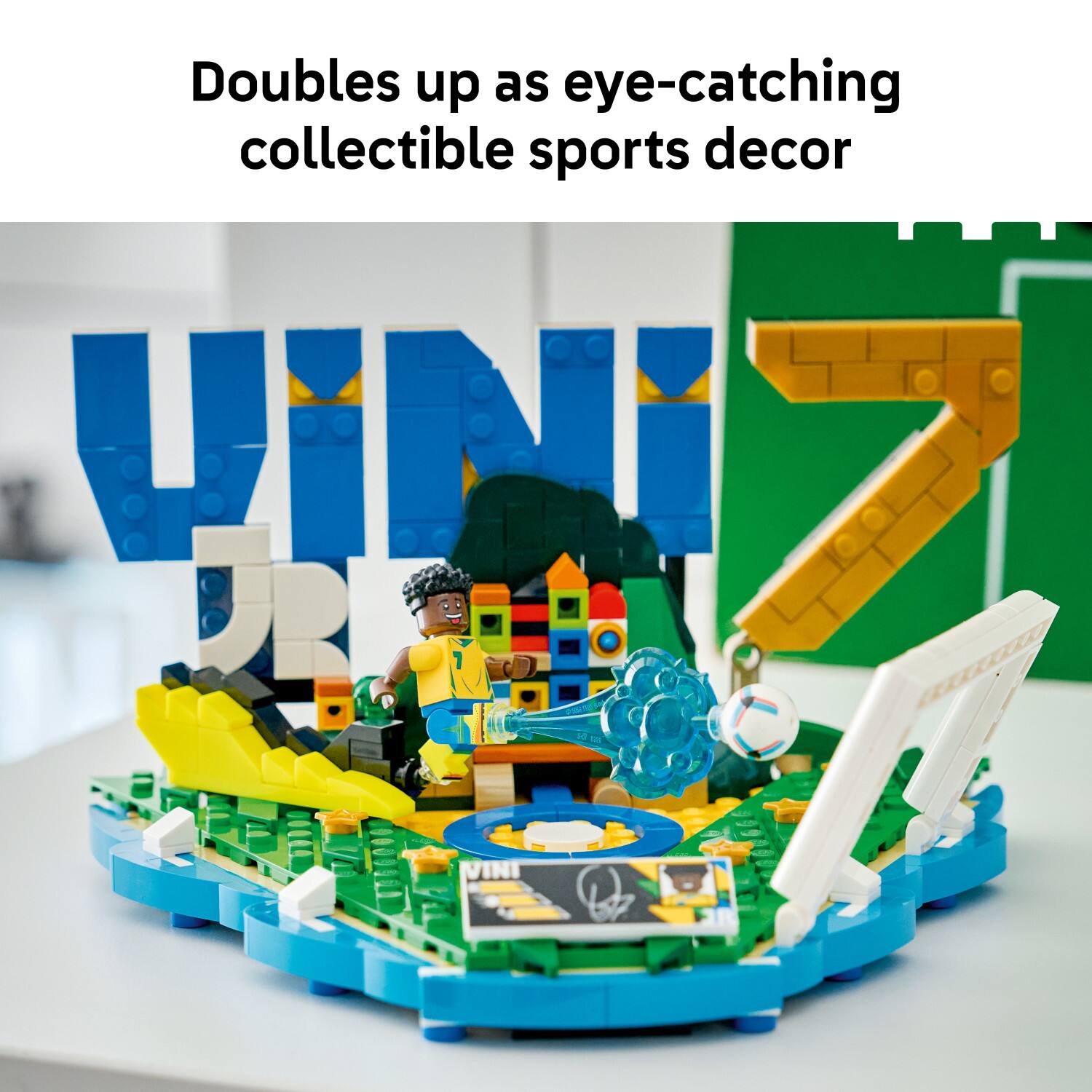 Doubles up as eye-catching collectible sports decor