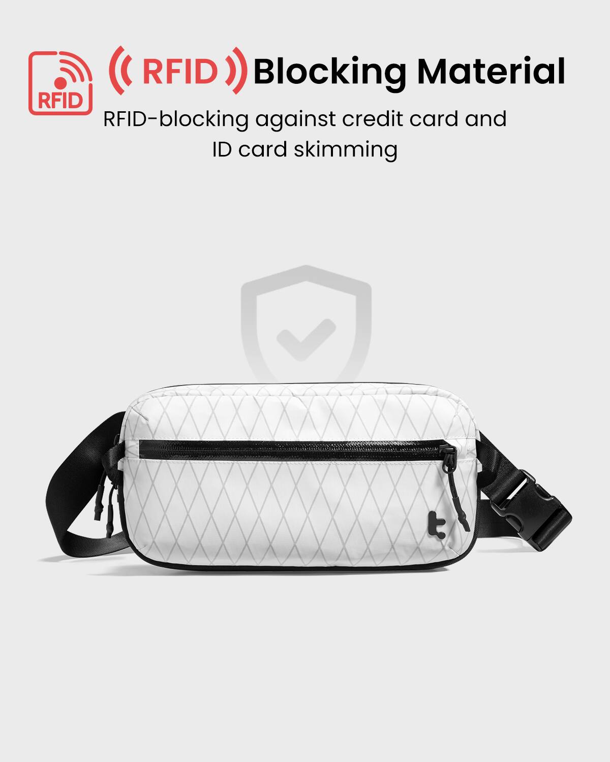 RFID Blocking Material: RFID-blocking against credit card and ID card skimming.
