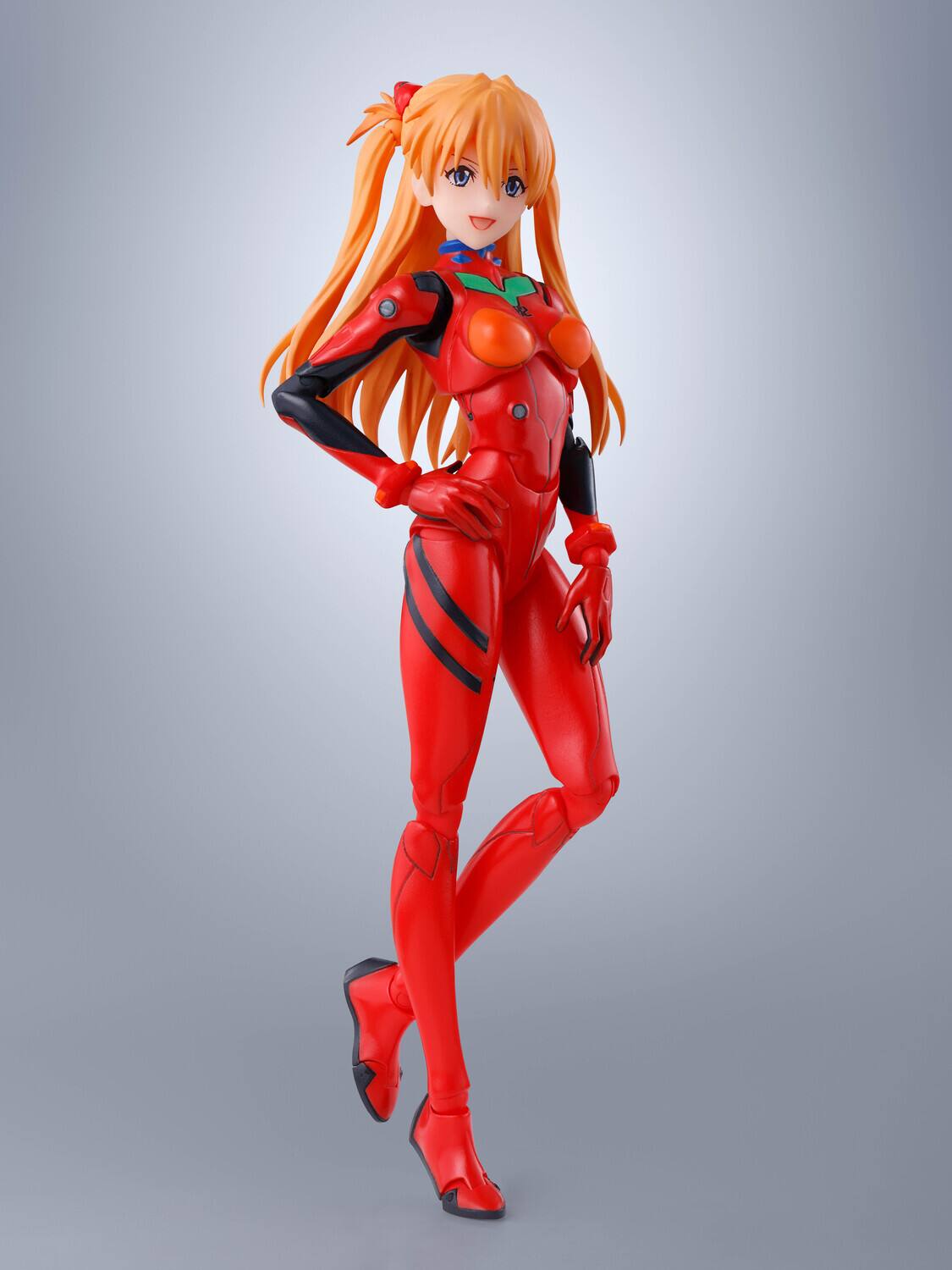 Alt View 2. PopMarket - Tamashii Nations - Evangelion - S.H.Figuarts - Asuka Shikinami Langley Action Figure   - COLLECTIBLES - Multicolor.