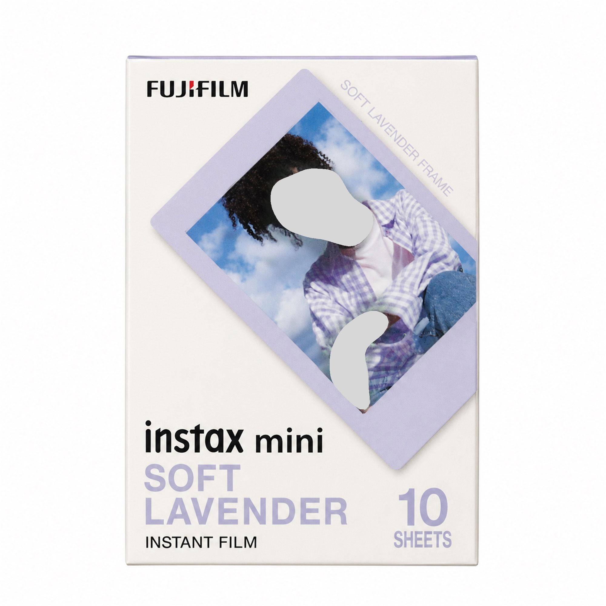 FUJIFILM  
SOFT LAVENDER FRAME  
instax mini SOFT LAVENDER 10 INSTANT FILM SHEETS
