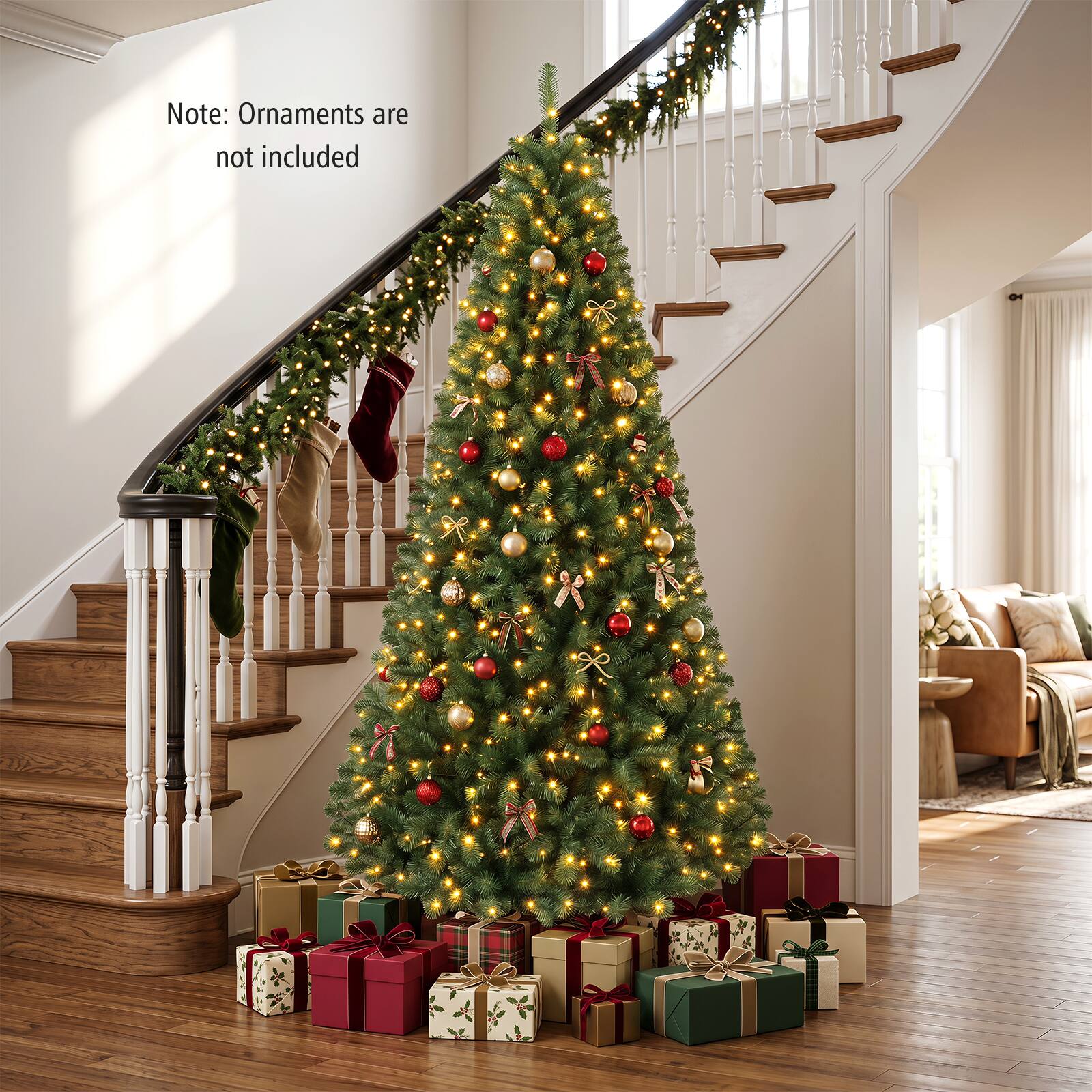 Note: Ornaments are not included