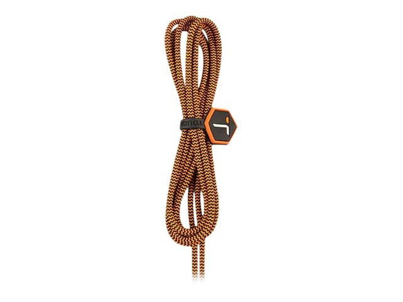 Back. ToughTested - ToughTested USB-C to Lightning Cable 8FT Fast Charging Braided Cord, Durable ArmorWeave Design, High Speed Charge & Sync.