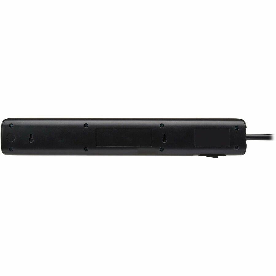 Alt View 4. Tripp Lite - Tripp Lite series Protect It! TLP76B 7-Outlets Surge Suppressor/Protector - Household Electronic, Computer, Printer - Black.