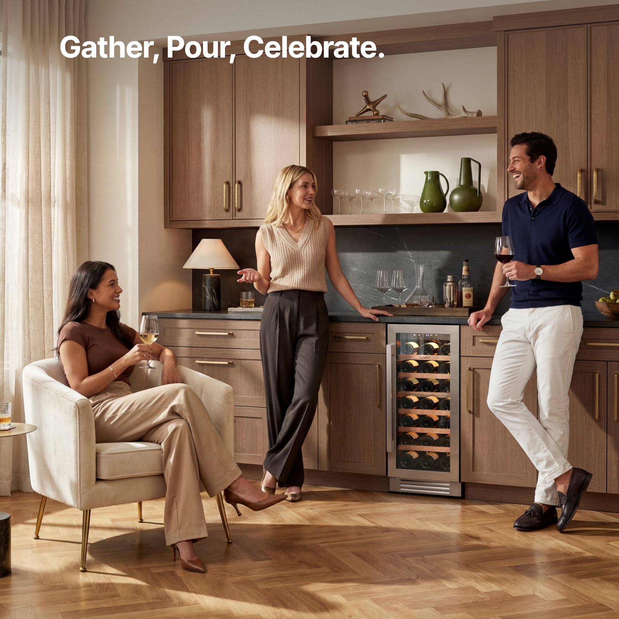 Gather, Pour, Celebrate.