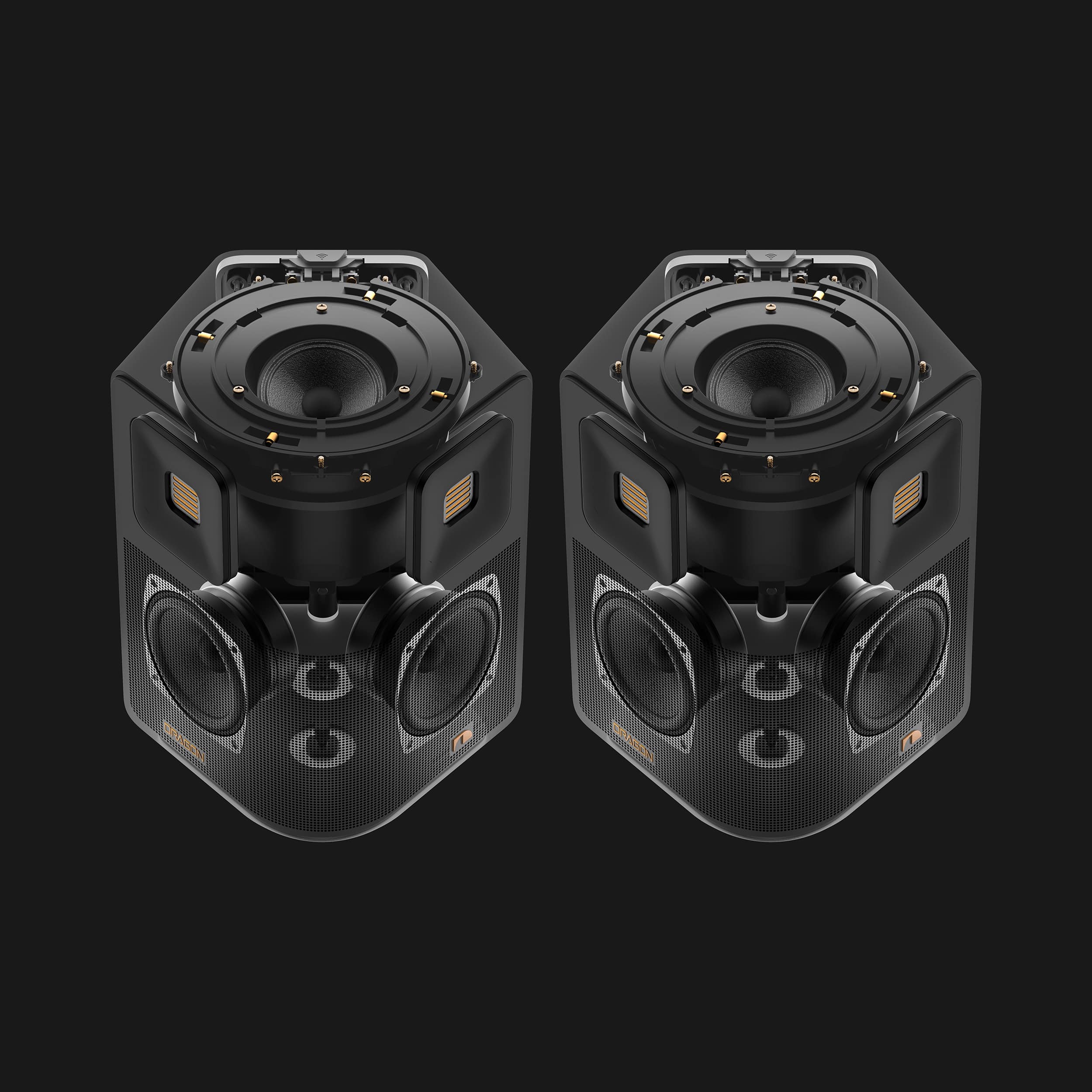 Alt View 5. Nakamichi - DRAGON 3500W Home Surround Sound System w/ Dual 12" Subwoofers, Dolby Atmos and DTS:X Pro - Black.