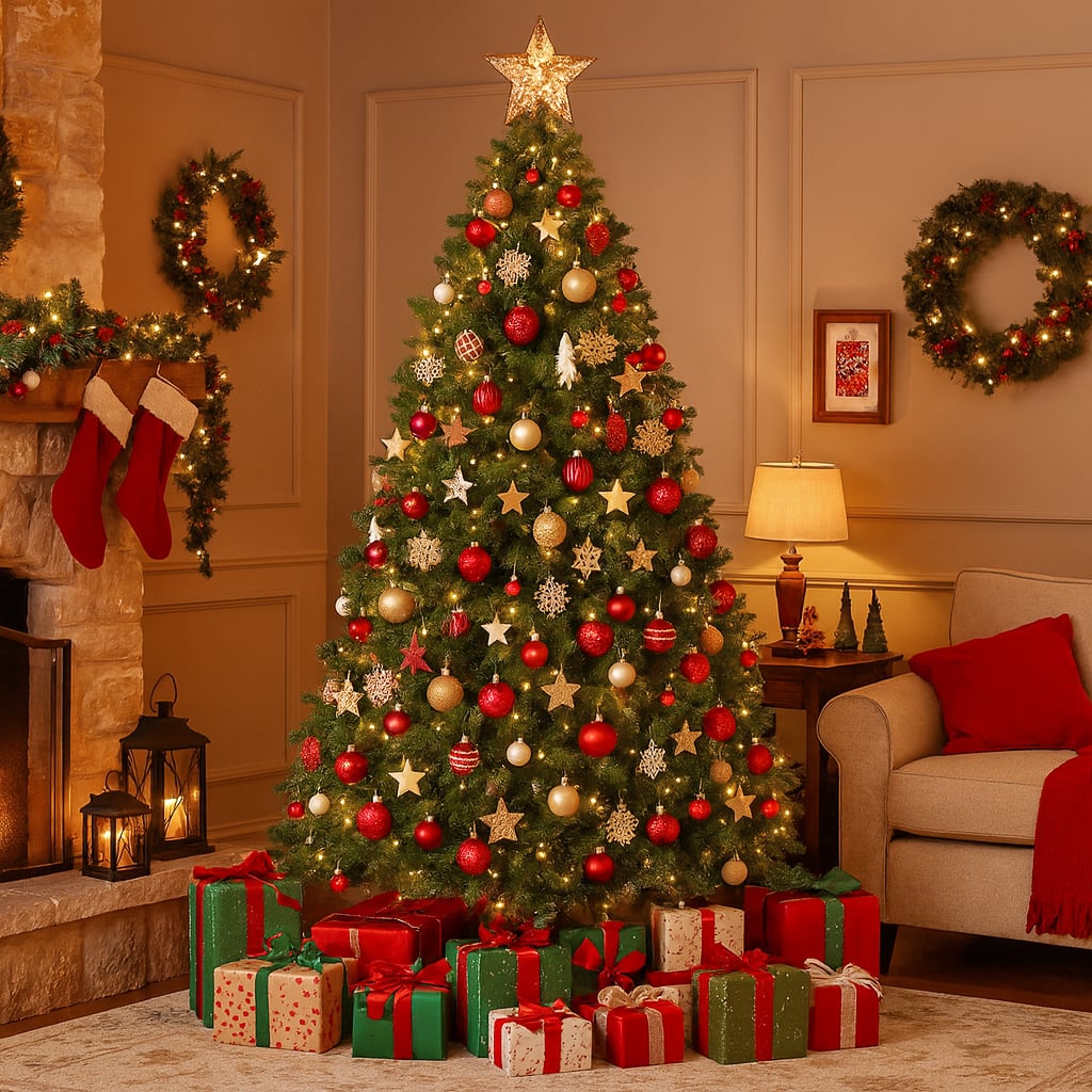 CloudRest Pro 6 ft Christmas Tree with 1000 Branch Tip Artificial