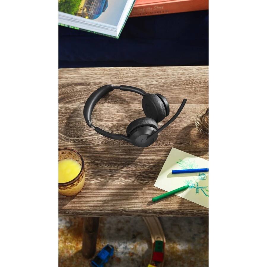 Jabra Evolve2 55 Headset Stereo Wireless Bluetooth 98.4 ft 20 Hz