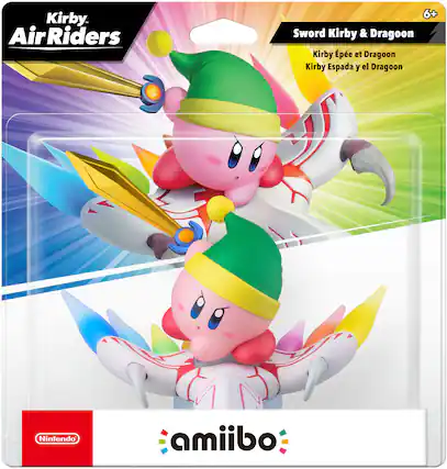 Kirby. AirRiders
6+ Sword Kirby & Dragoon Kirby
Kirby Épée et Dragoon
Kirby Espada y el Dragoon
Nintendo
amiibo
