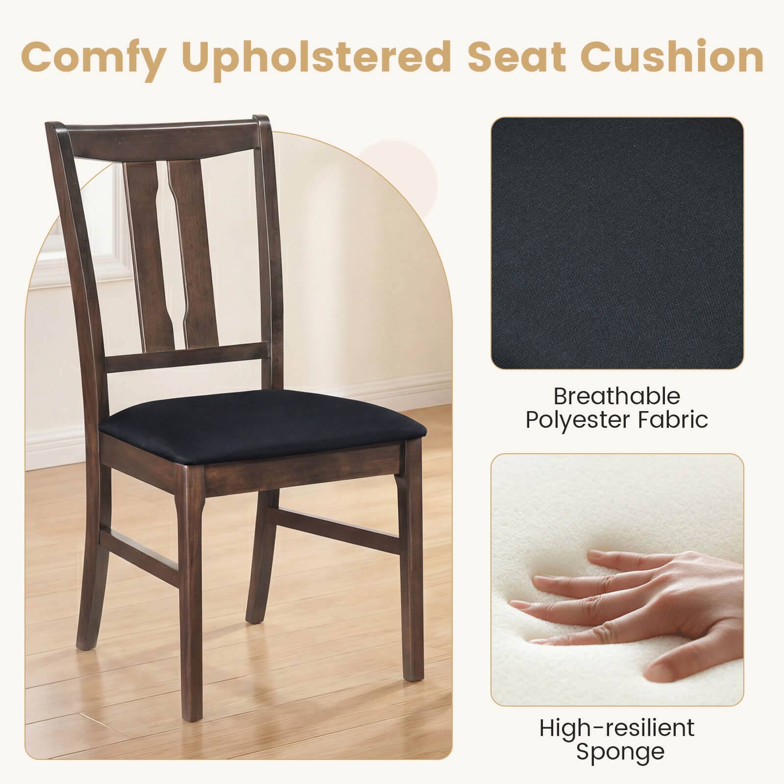 Comfy Upholstered Seat Cushion

Breathable Polyester Fabric

High-resilient Sponge
