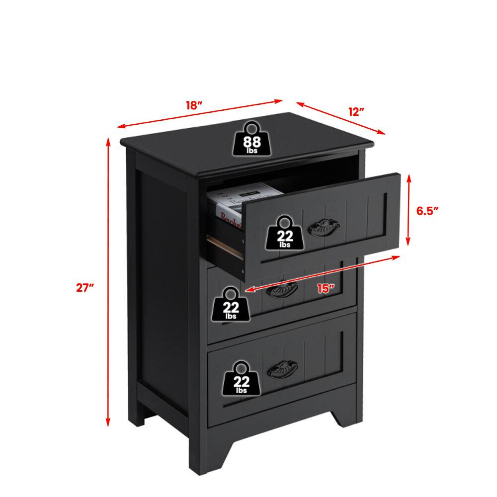 18" x 12" x 27"  
88 lbs  
6.5"  
22 lbs  
15"  
22 lbs  
22 lbs