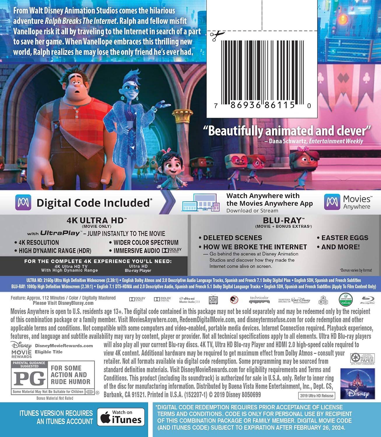 Alt View 1. Ralph Breaks The Internet   - 4K Blu-Ray.