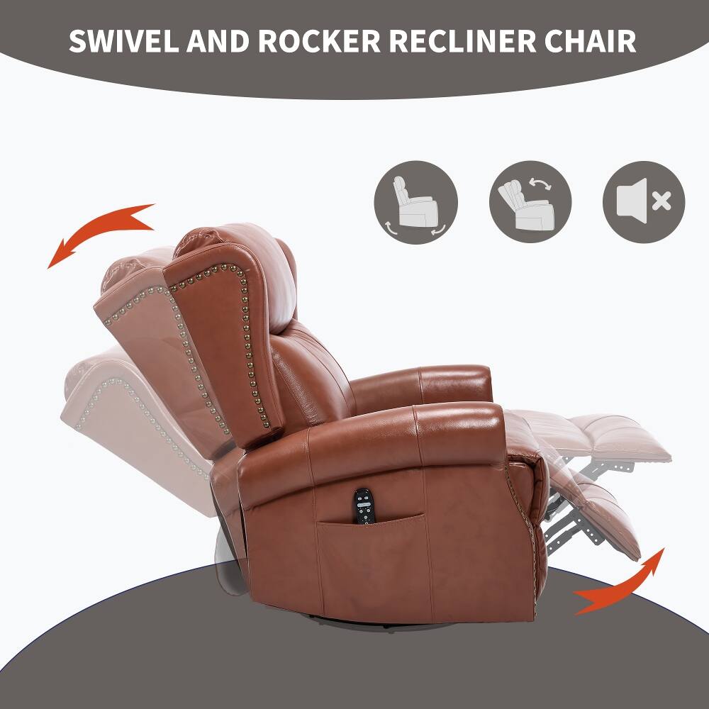 SWIVEL AND ROCKING RECLINER CHAIR