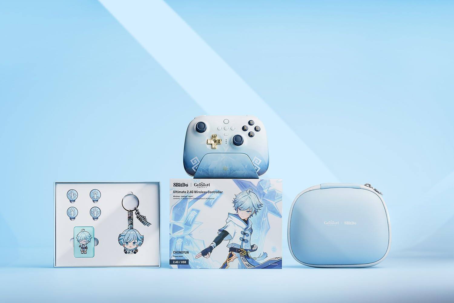 SBitDo | GEFORN Ultimate 2.4G Wireless Controller  
CHONGYUN  
2.4G/USB  

SBitDo | GEFORN  
Ultimate 2.4G Wireless Controller  
Windows/Mac/Android/iOS  
2.4G/USB  

CHONGYUN  
From Genshin Impact