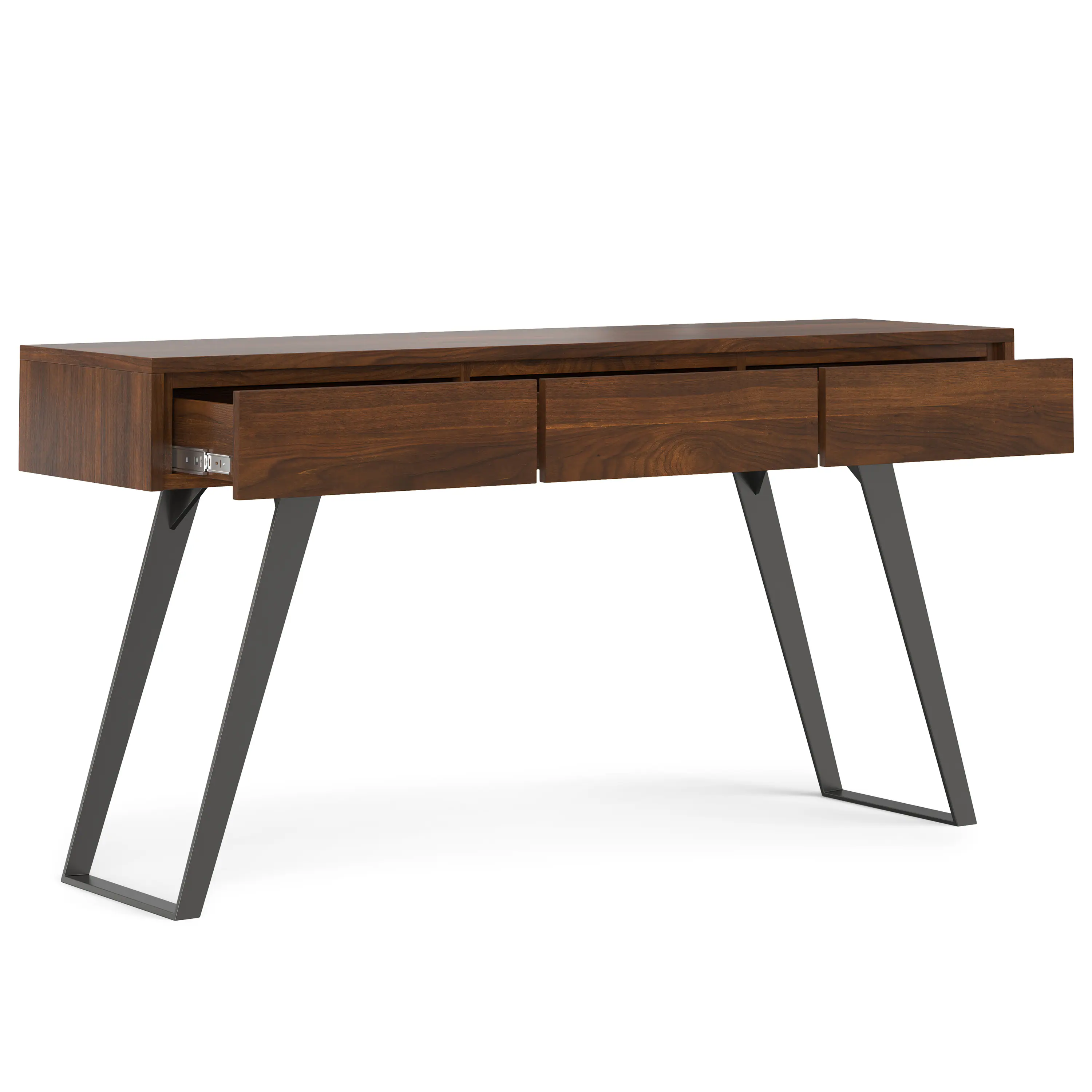 Simpli Home Lowry 60 inch Wide Modern Industrial Console Sofa Table ...