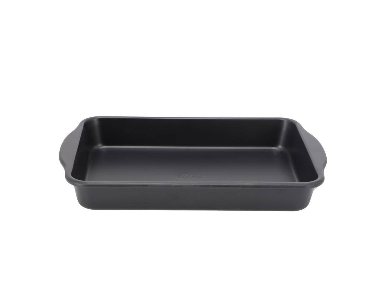 Alt View 1. Oster - Oster Teston Platinum Collection 13x9 Inch Nonstick Carbon Steel Baking Pan in Matte Black - Matte Black.