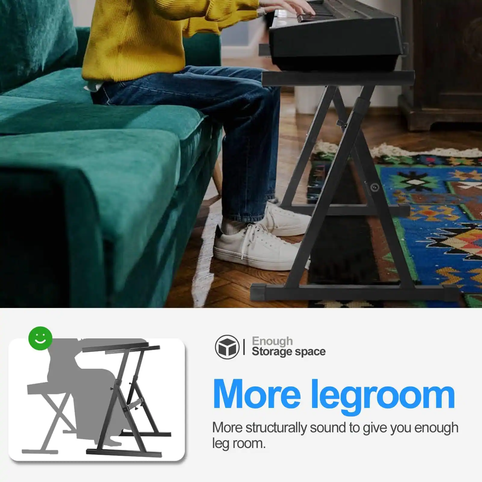 - Enough Storage space
- More legroom
- More structurally sound to give you enough leg room.