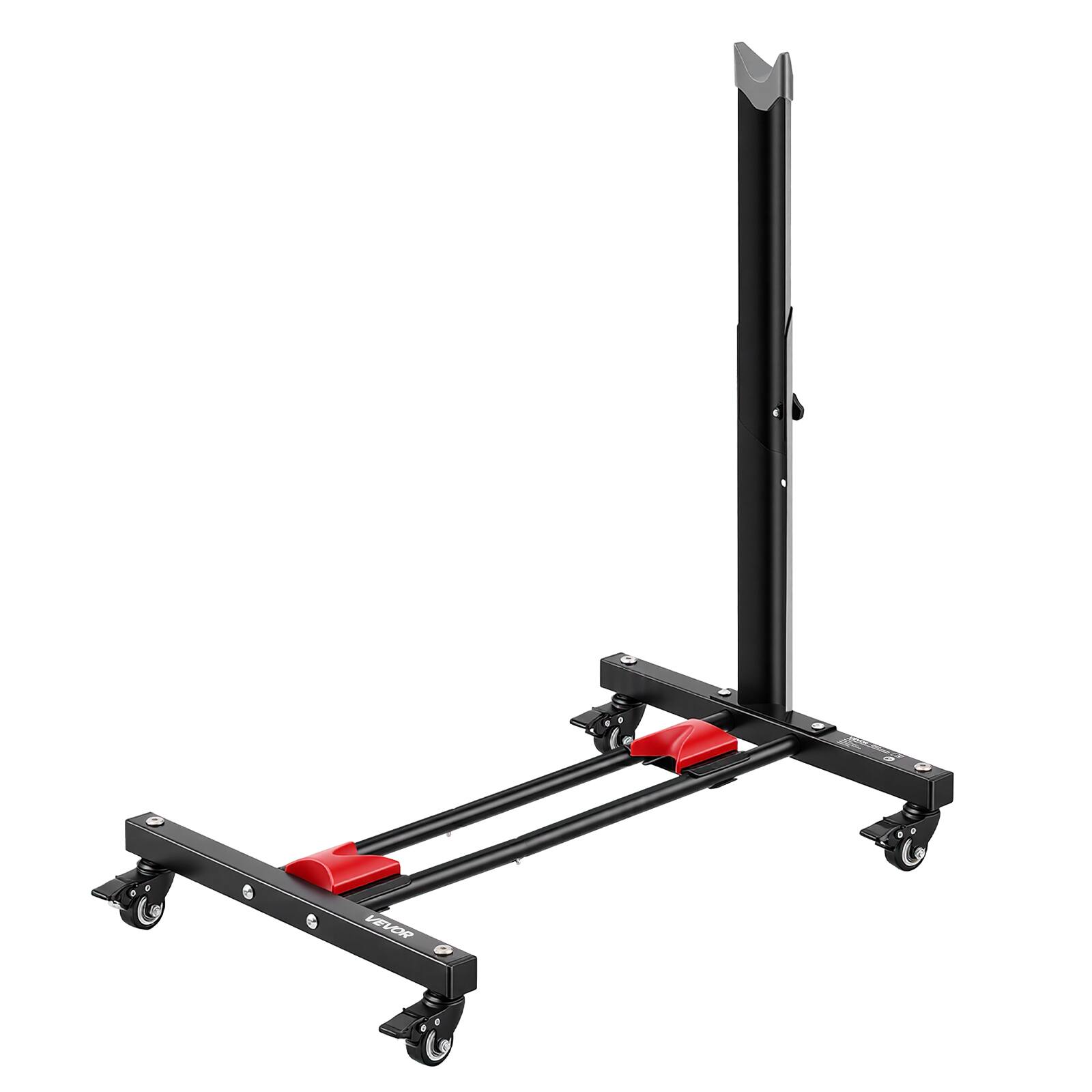 Alt View 5. VEVOR - Bike Stand, Freestanding Vertical & Horizontal Bike Storage Rack, with Lockable Casters, Height Adjustable Carbon Steel - Black.