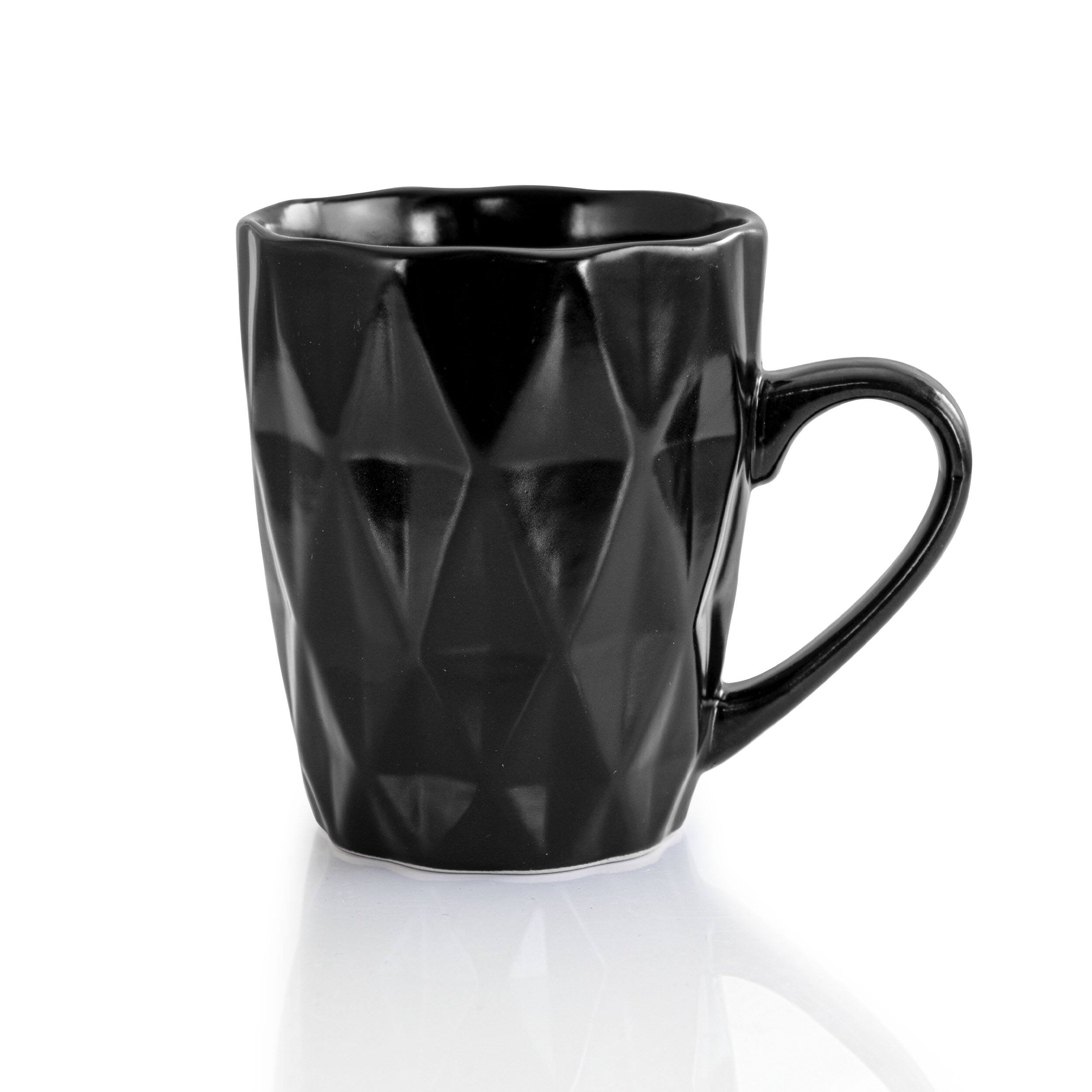 Alt View 5. Elama - Elama Retro Chic 16-Piece Glazed Dinnerware Set in Black - Black.