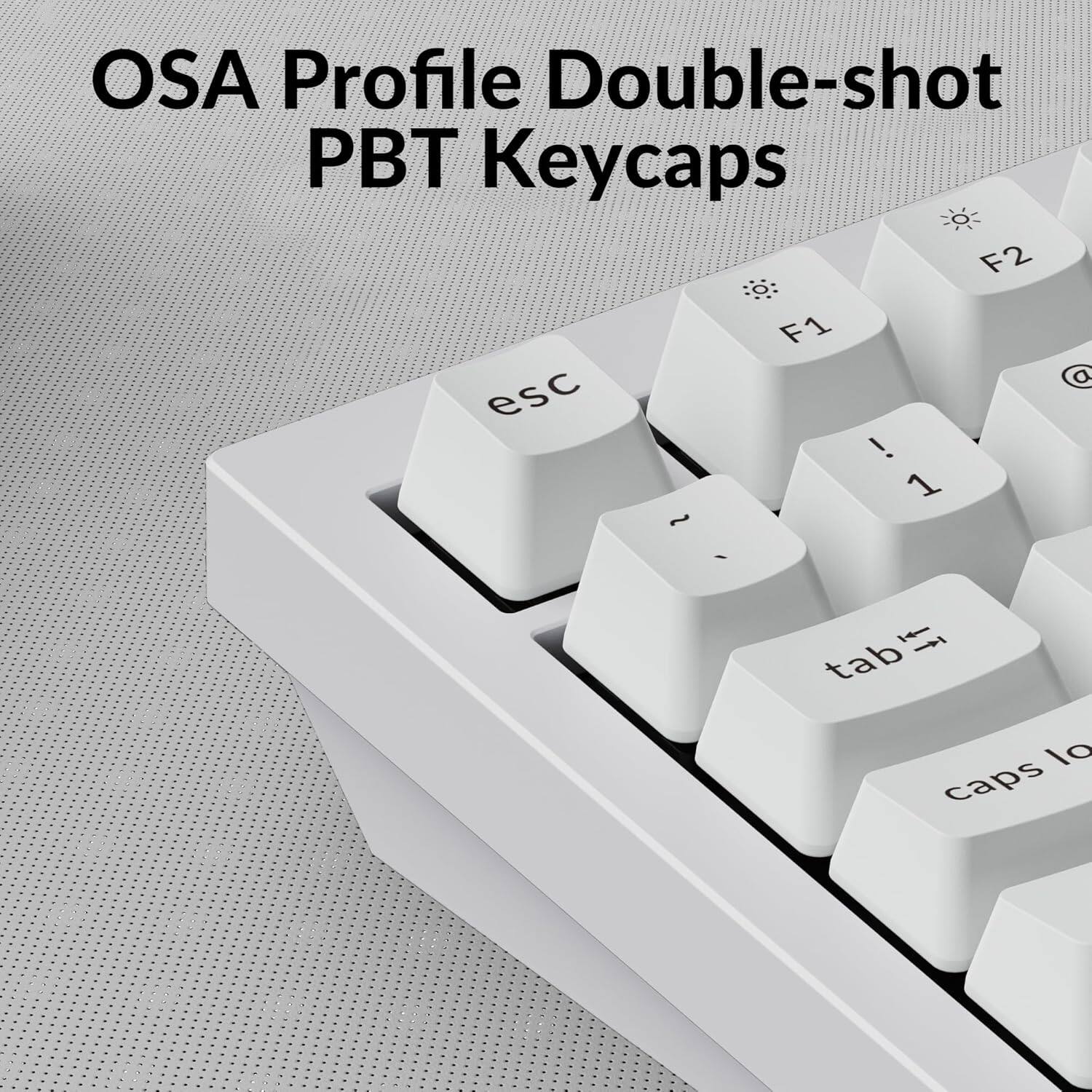 OSA Profile Double-shot PBT Keycaps F2 F1 C esc ! 1 - tab lo caps