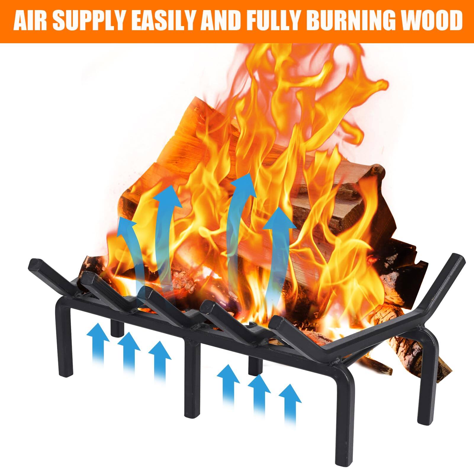 AIR SUPPLY EASILY AND FULLY BURNING WOOD