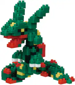 Bandai - Nanoblock - Pokemon Series - Rayquaza Building Kit - COLLECTIBLES - Multicolor