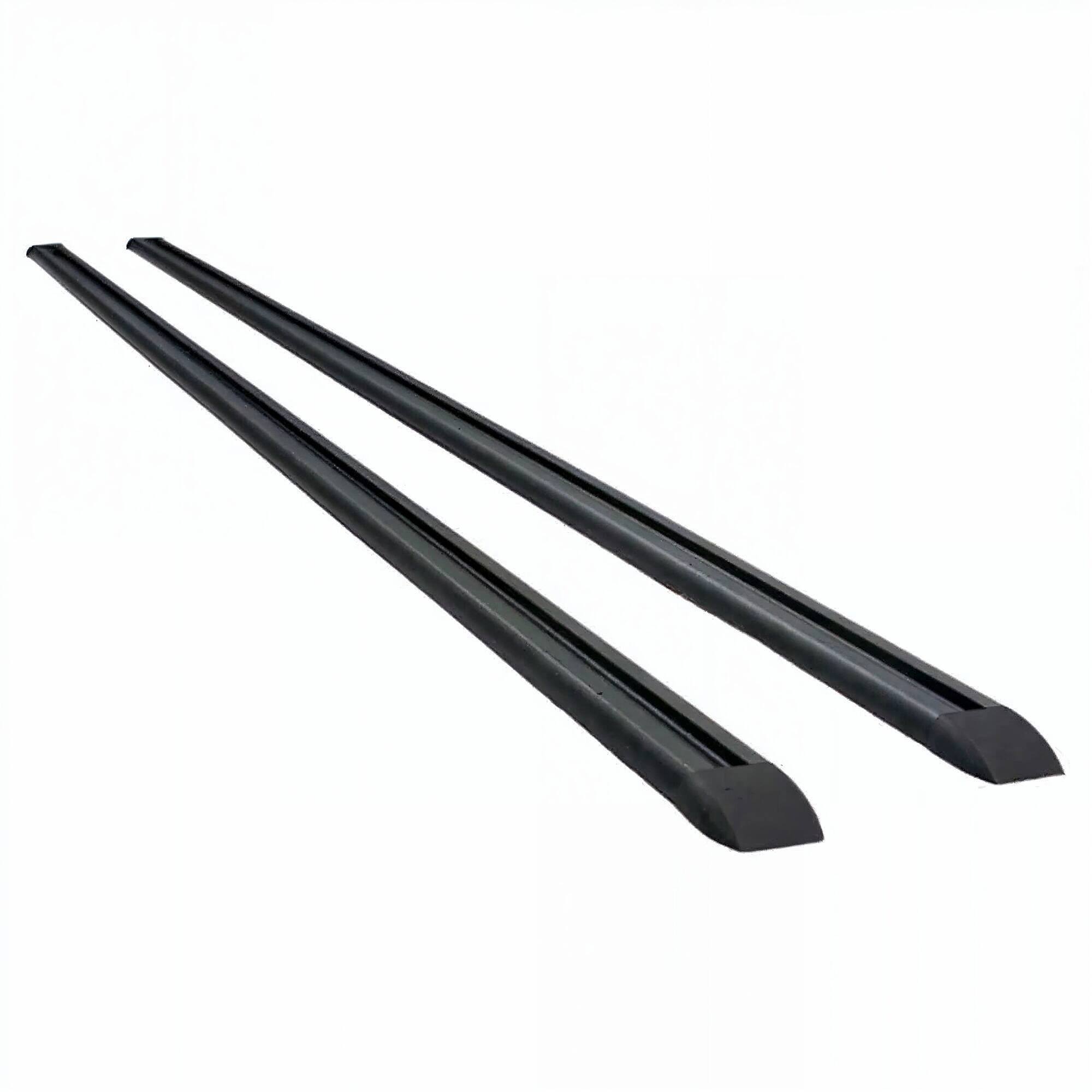 Front. Yakima - Yakima Tracks 42 in. Roof Rack System w/PlusNuts, Compatible w/StreamLine Towers - Black.