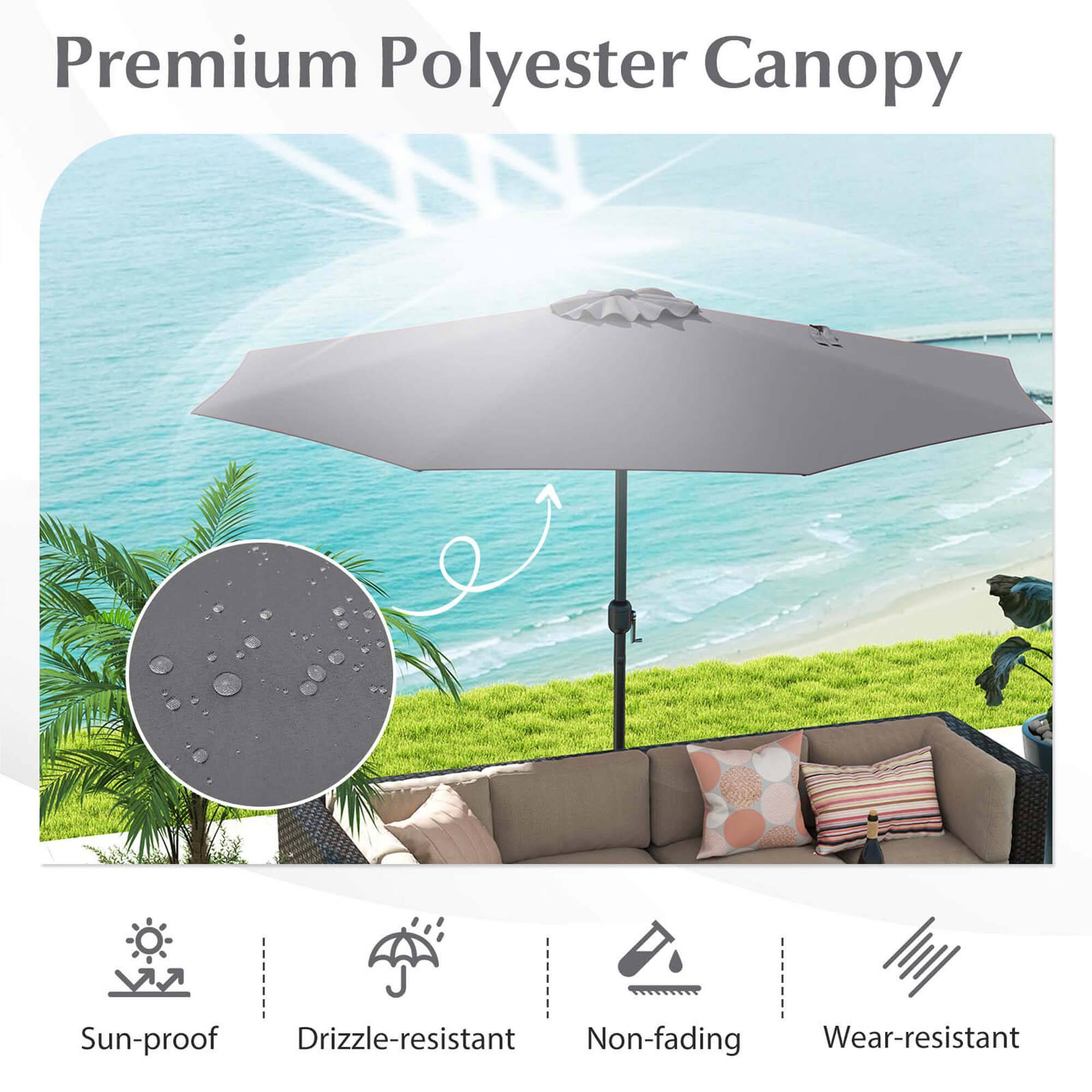 Premium Polyester Canopy Sun-proof Drizzle-resistant Non-fading Wear-resistant