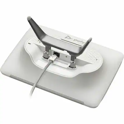 Front. HP - Poly Wall Mount for Touch Panel - White - White.