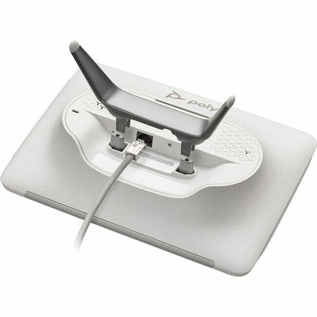 Front. HP - Poly Wall Mount for Touch Panel - White - White.