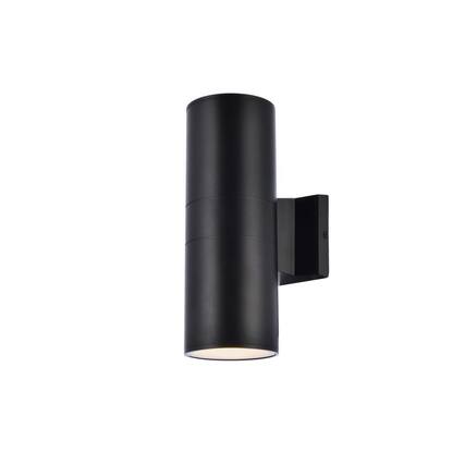 Front. Living District - Raine Outdoor Wall in black - Black.
