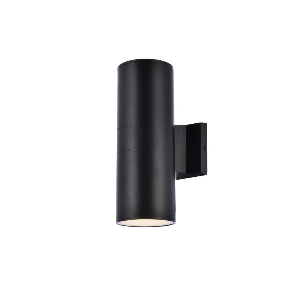 Front. Living District - Raine Outdoor Wall in black - Black.