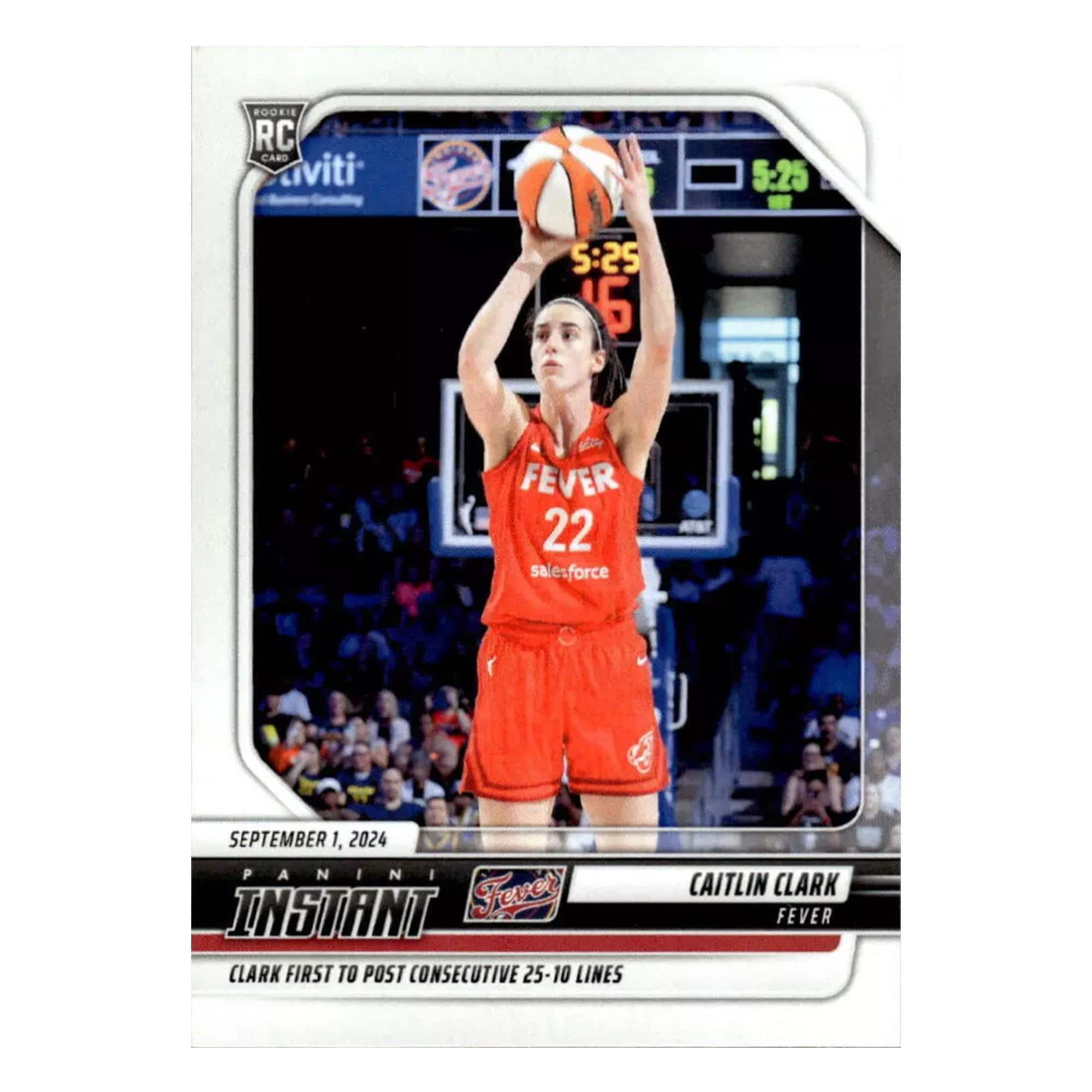 WNBA 2024 Panini Instant Base Card | #195 Caitlin Clark - Red