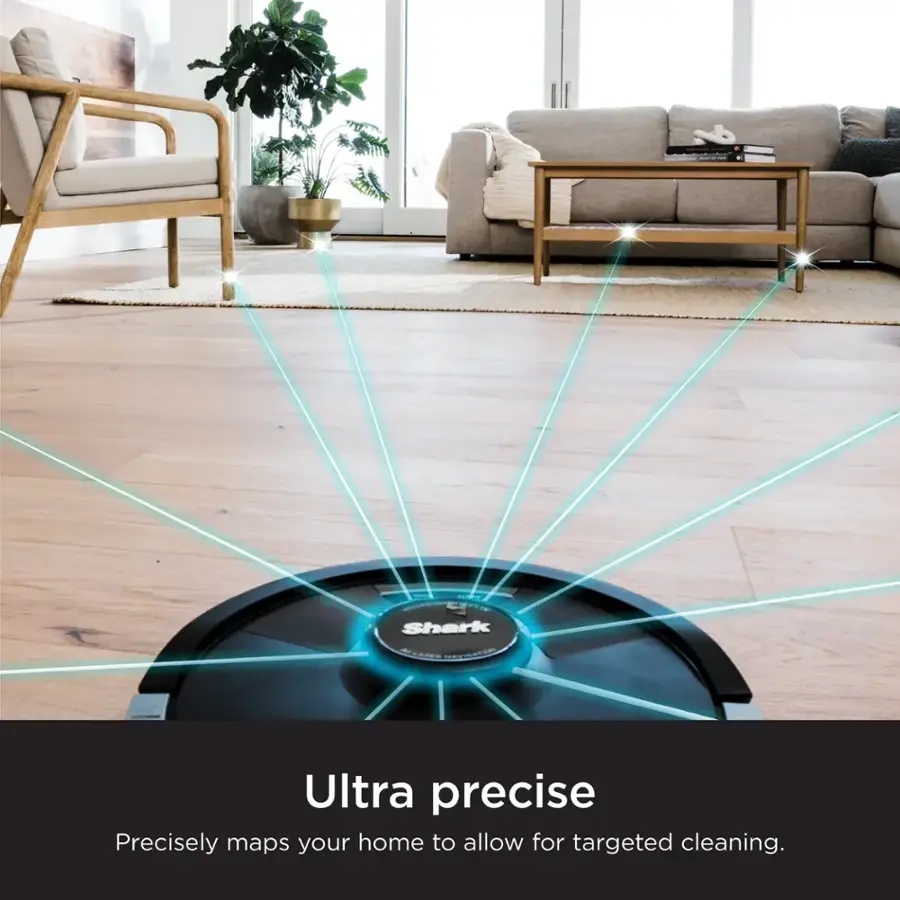 Shark MS SRA Ultra Precise Precisely maps your home to allow for targeted cleaning.