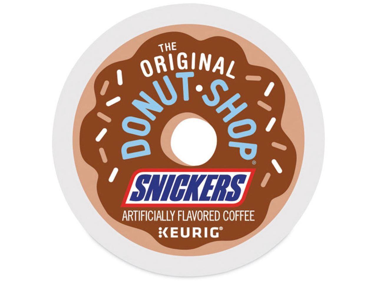 The Original Donut Shop Snickers Artifically Flavored Coffee 1 Keurig