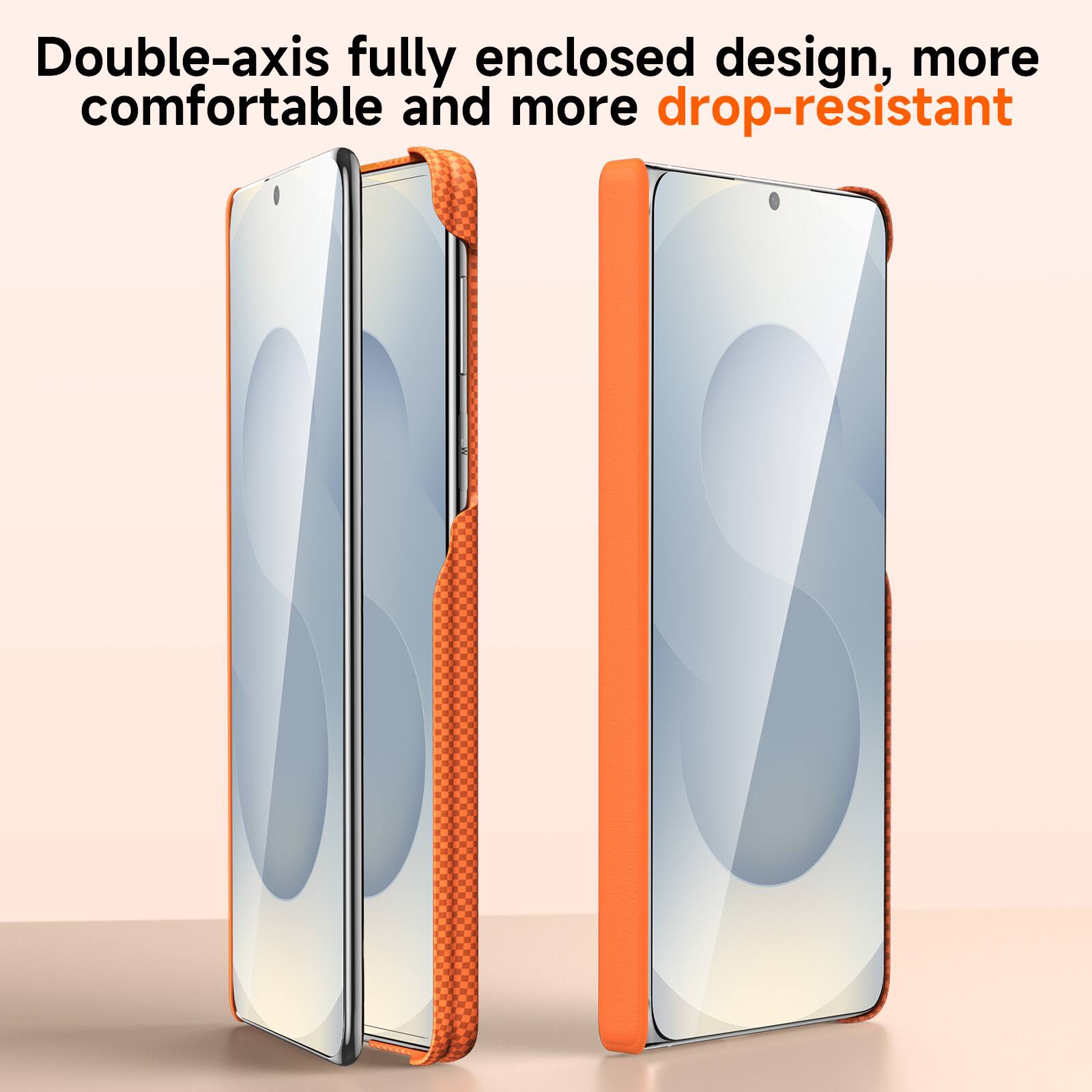 Double-axis fully enclosed design, more comfortable and more drop-resistant