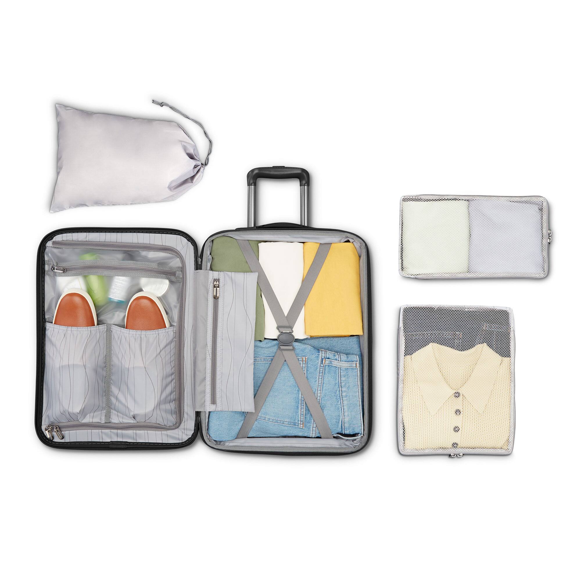 Alt View 1. American Tourister - American Tourister ColorLite II 2 Piece Hard Side Luggage Set with Wheels, Black - Black.