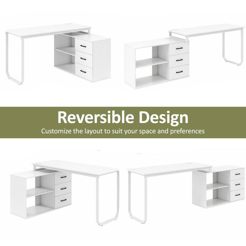 Reversible Design  
Customize the layout to suit your space and preferences