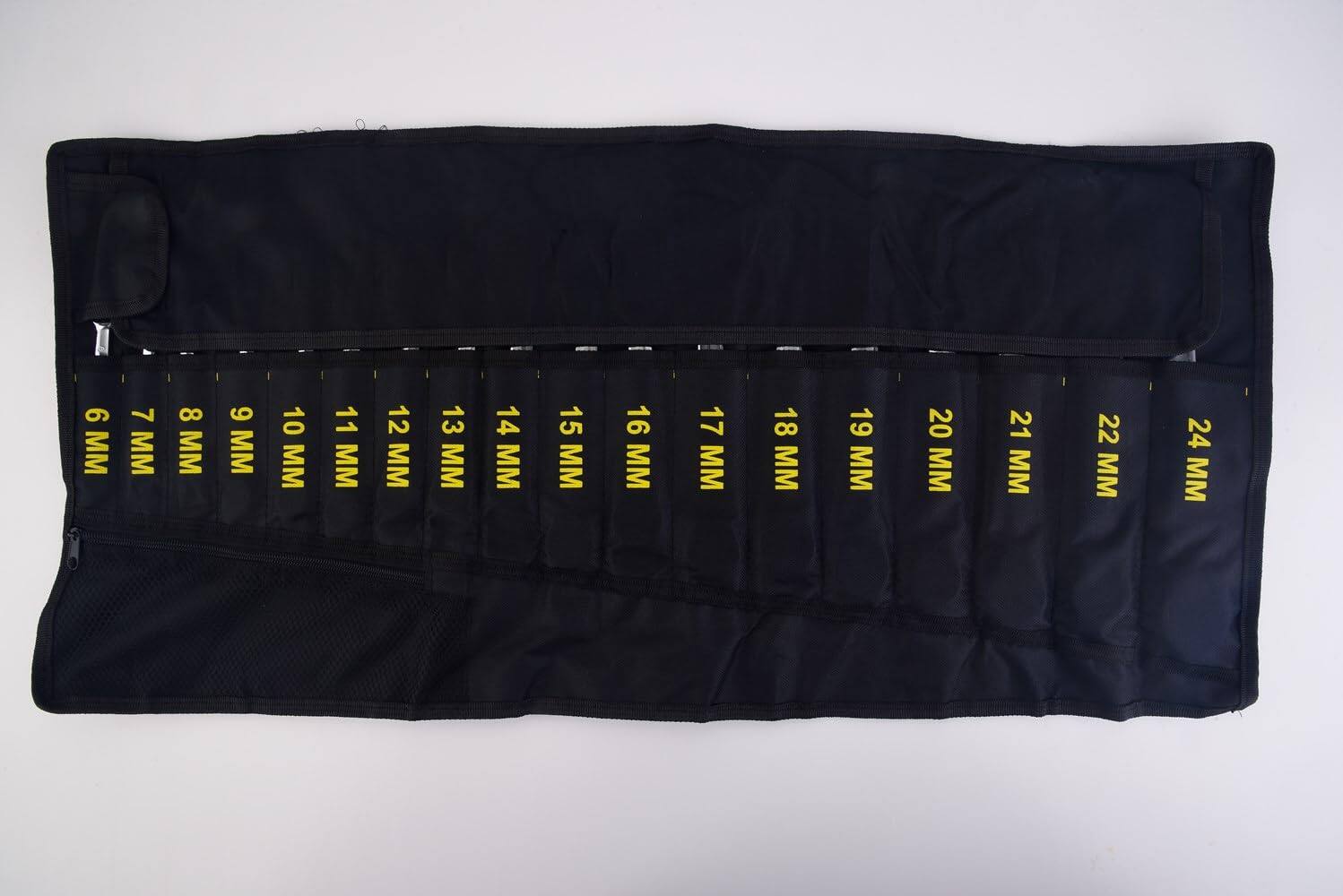 Alt View 2. JETRANSPORT - 18pc. Ratcheting Wrench Set 6-22mm&24mm Metric Cr-v Quick Access Spanner With Portable Tool Bag NO - 9/32 in..