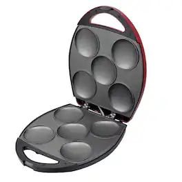 Brentwood - 1200 Watt 5 Piece Non Stick Arepa Maker - Red