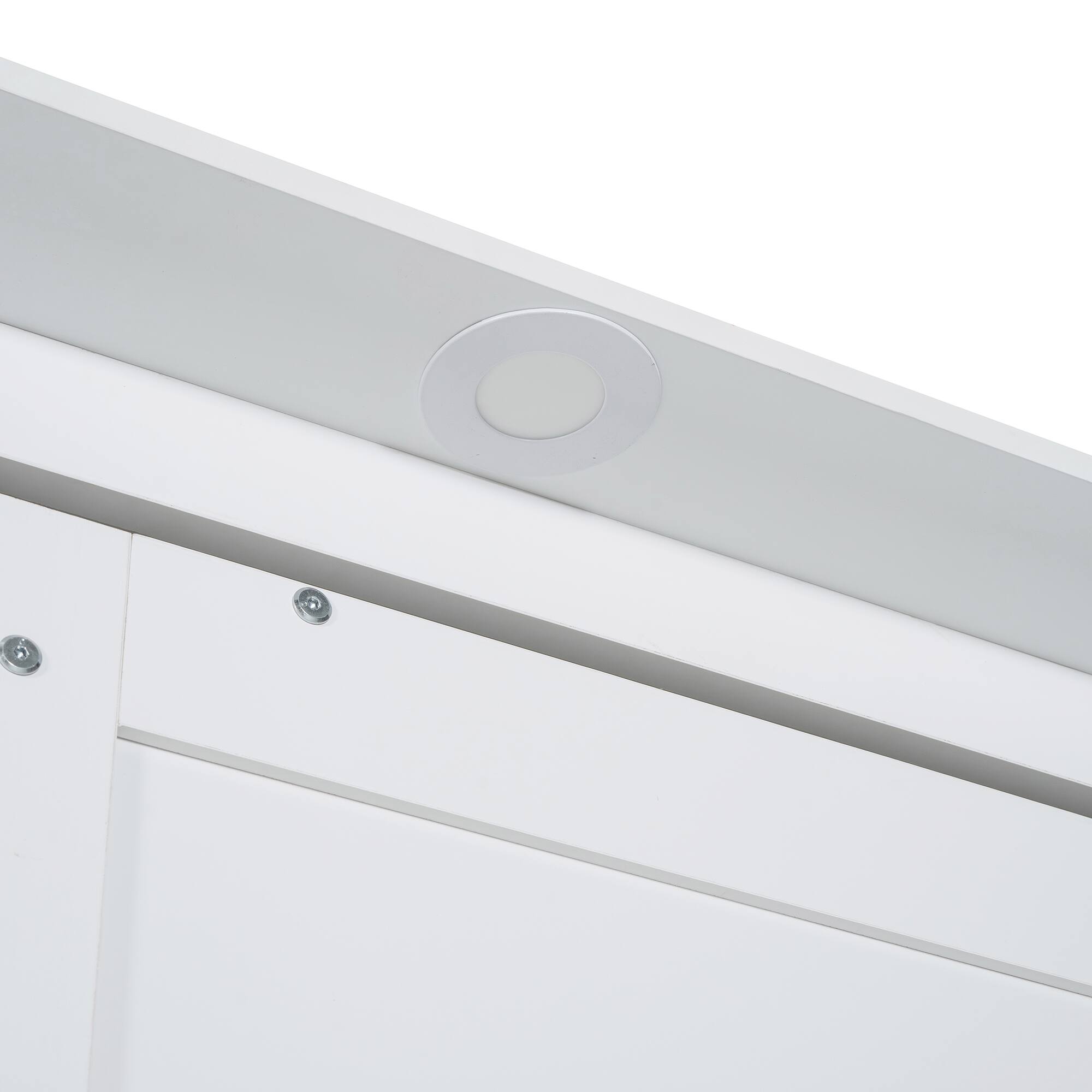 Alt View 8. Tiramisubest - Queen Size Murphy Wall Bed with Sofa, White, 87" L x 90" W x 88" H, 332 lbs, Space-Saving - White.