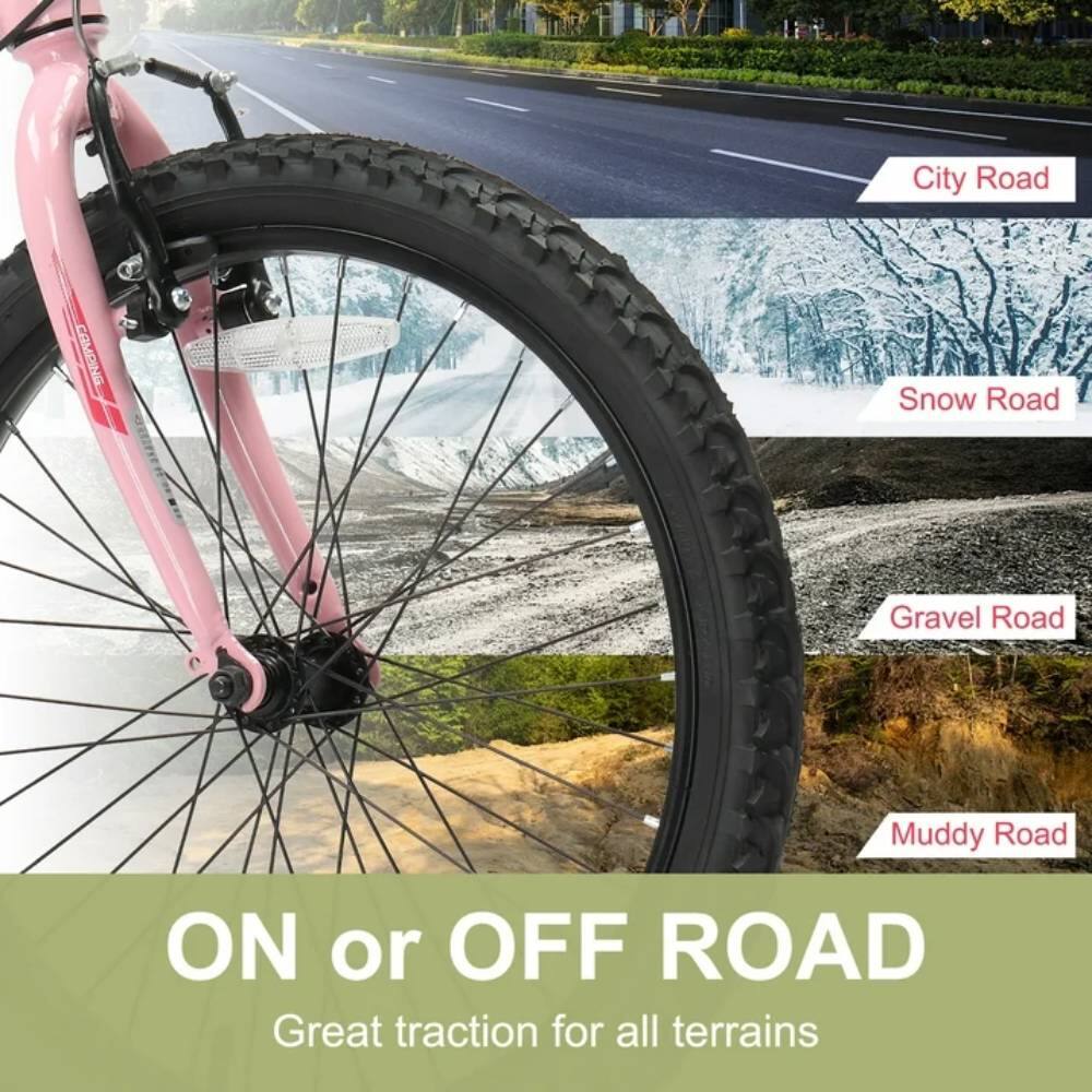 City Road  
Snow Road  
Gravel Road  
Muddy Road  

ON or OFF ROAD  
Great traction for all terrains
