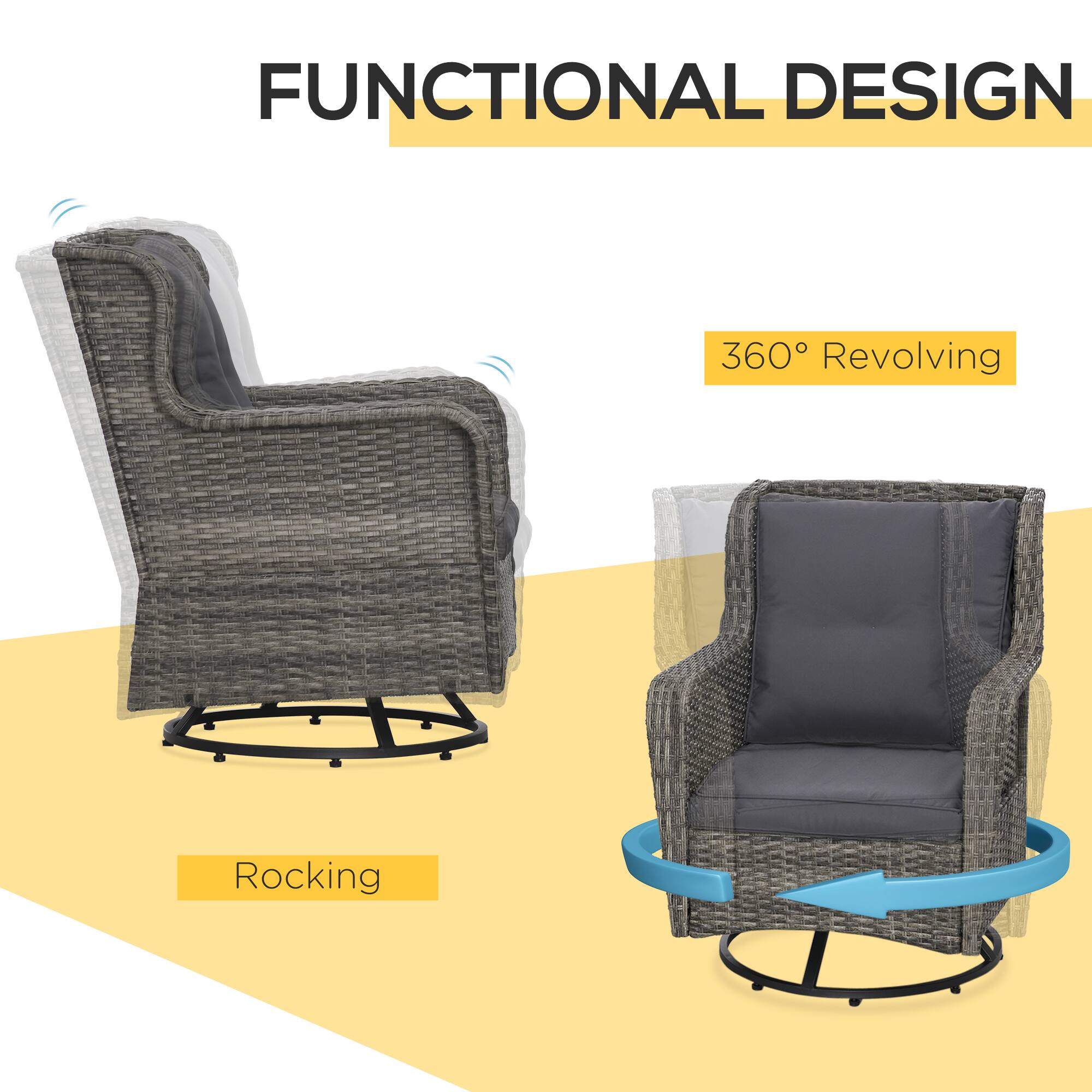 FUNCTIONAL DESIGN
360° Revolving
Rocking