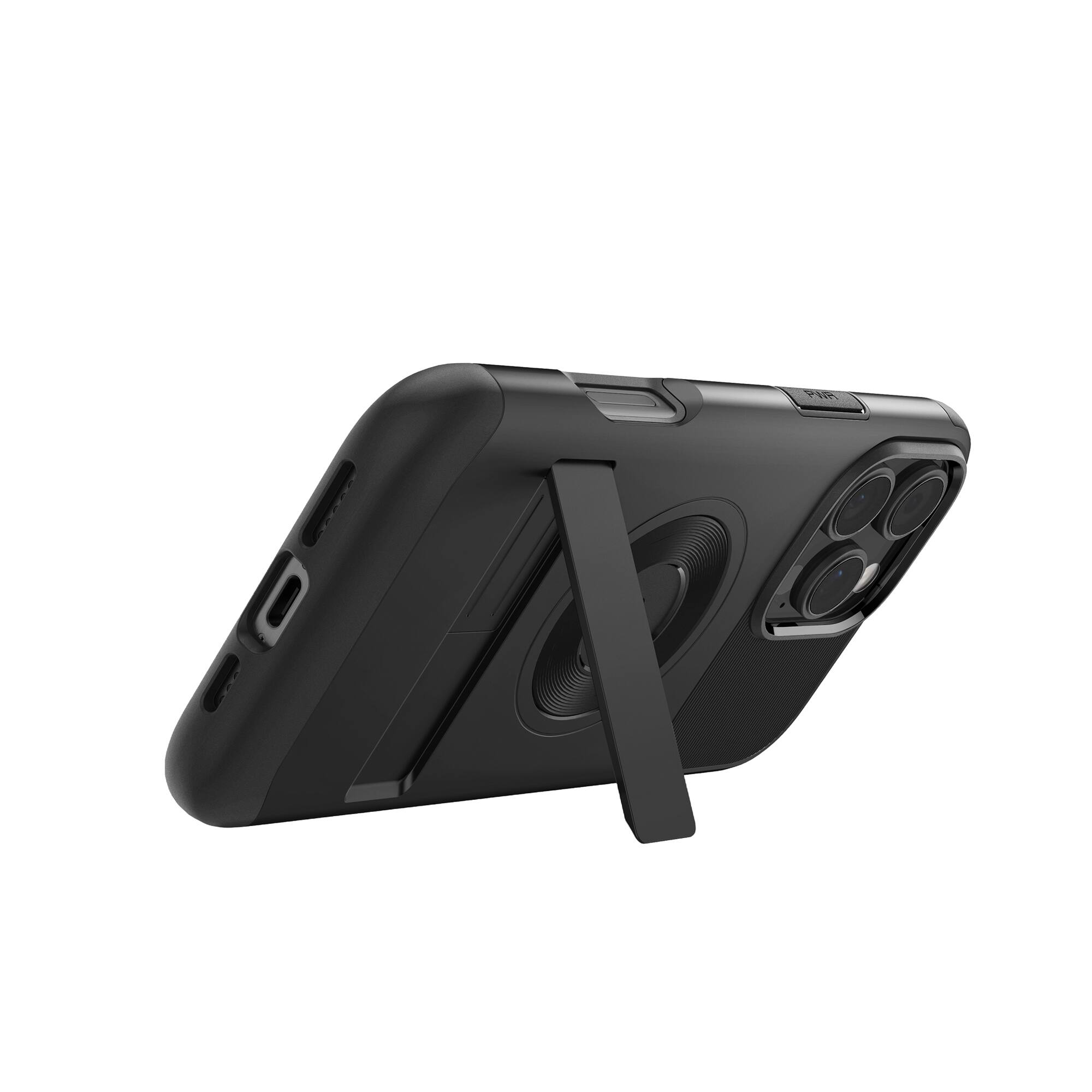 Left. Spigen - Slim Armor MagFit for Apple iPhone 16 Pro Max - Black.