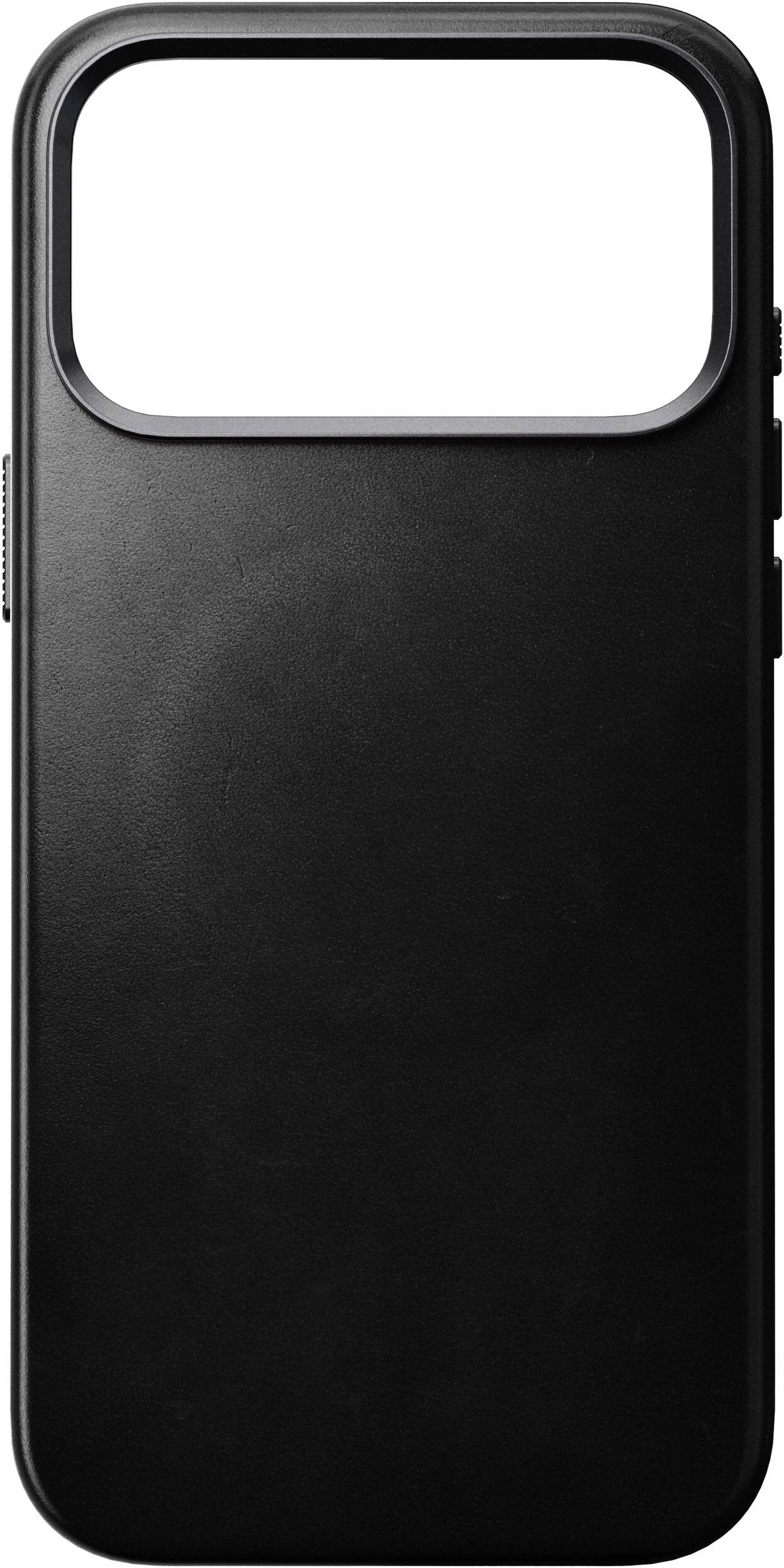 Angle. Nomad - Traditional Leather Series Case for Apple iPhone 18 Pro Max/iPhone 17 Pro Max Horween Leather - Black.