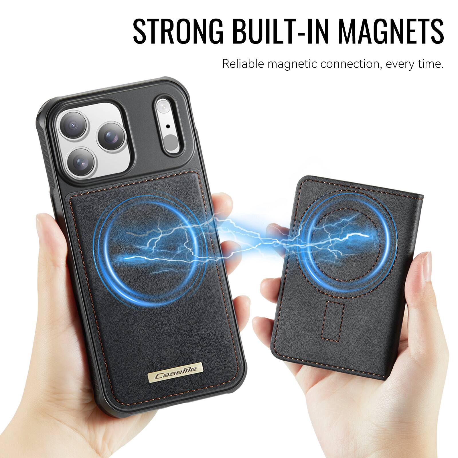 STRONG BUILT-IN MAGNETS  
Reliable magnetic connection, every time.  
Caselile