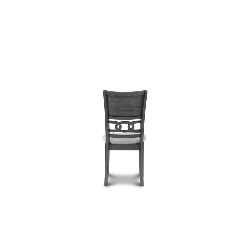 Alt View 4. New Classic Furniture - Furniture Gia Solid Wood Dining Chair in Gray (Set of 2) - Grey.